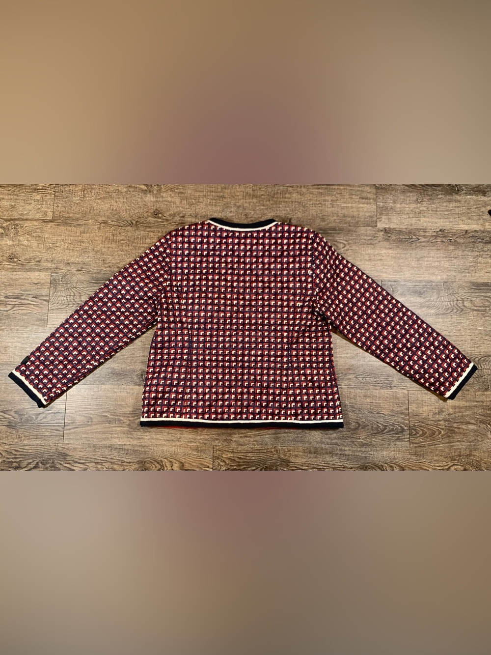 Talbots Reversible Quilted Jacket Size Medium Petite MP NWOT - Picture 3 of 13